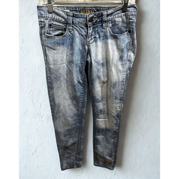 Decree Jeans Women's 3 Super Skinny Blue Low Rise Stretch Denim Festival Casual - Picture 1 of 9